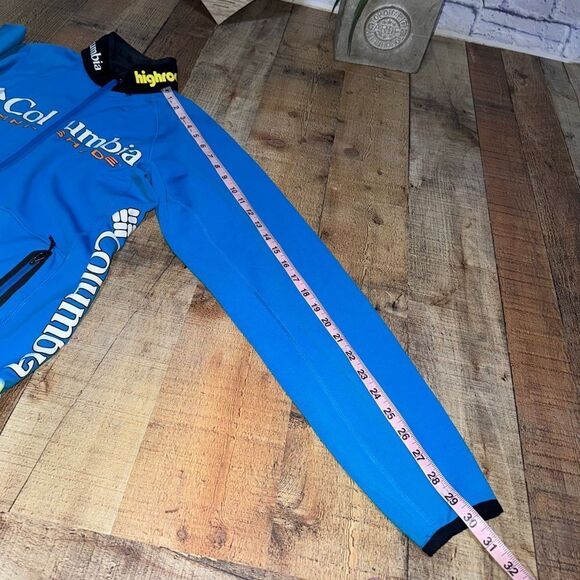 Columbia Omni-Shade Size S Blue Highroad Full Zip Cycling jacket - Picture 7 of 15